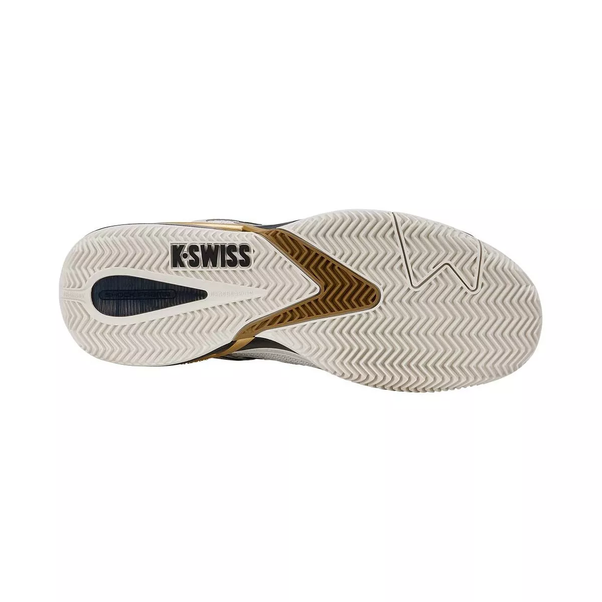 K-Swiss Ultrashot 4 Tennisschuhe Sandplatz Wei&szlig; / Schwarz / Gold