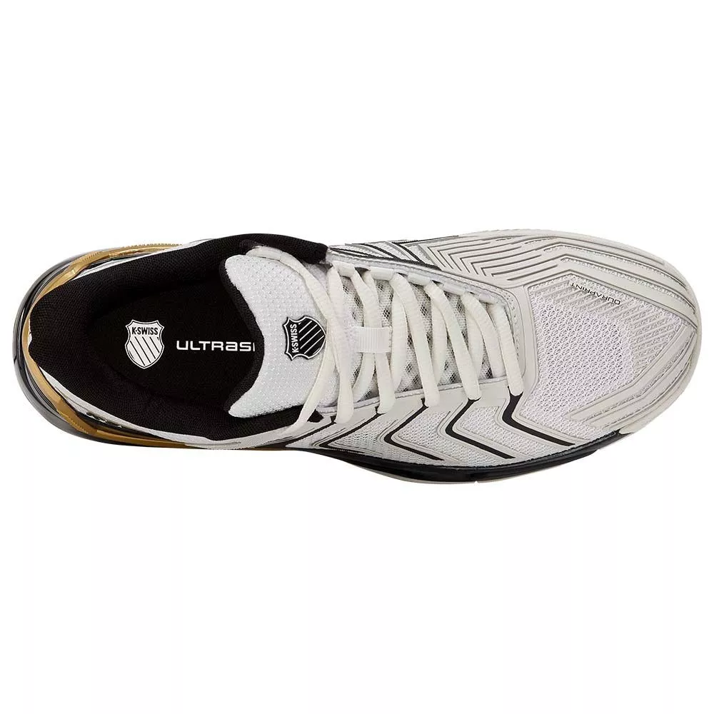 K-Swiss Ultrashot 4 Tennisschuhe Sandplatz Wei&szlig; / Schwarz / Gold