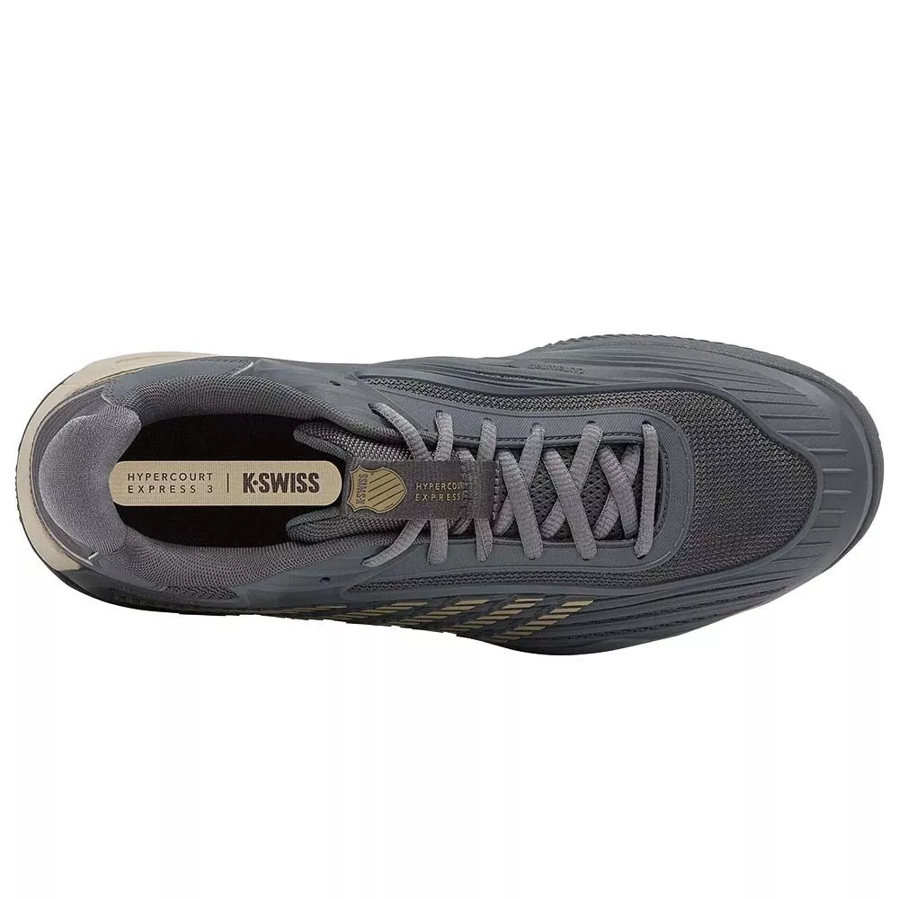 K-Swiss Hypercourt Express 3 Tennisschuhe Sandplatz Grau / Khaki