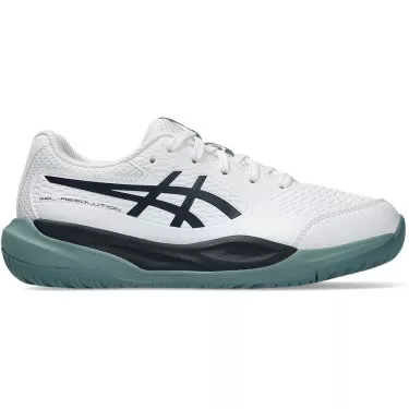 Asics Gel Resolution X GS Tennisschuhe Junior Wei&szlig; / Nachtblau