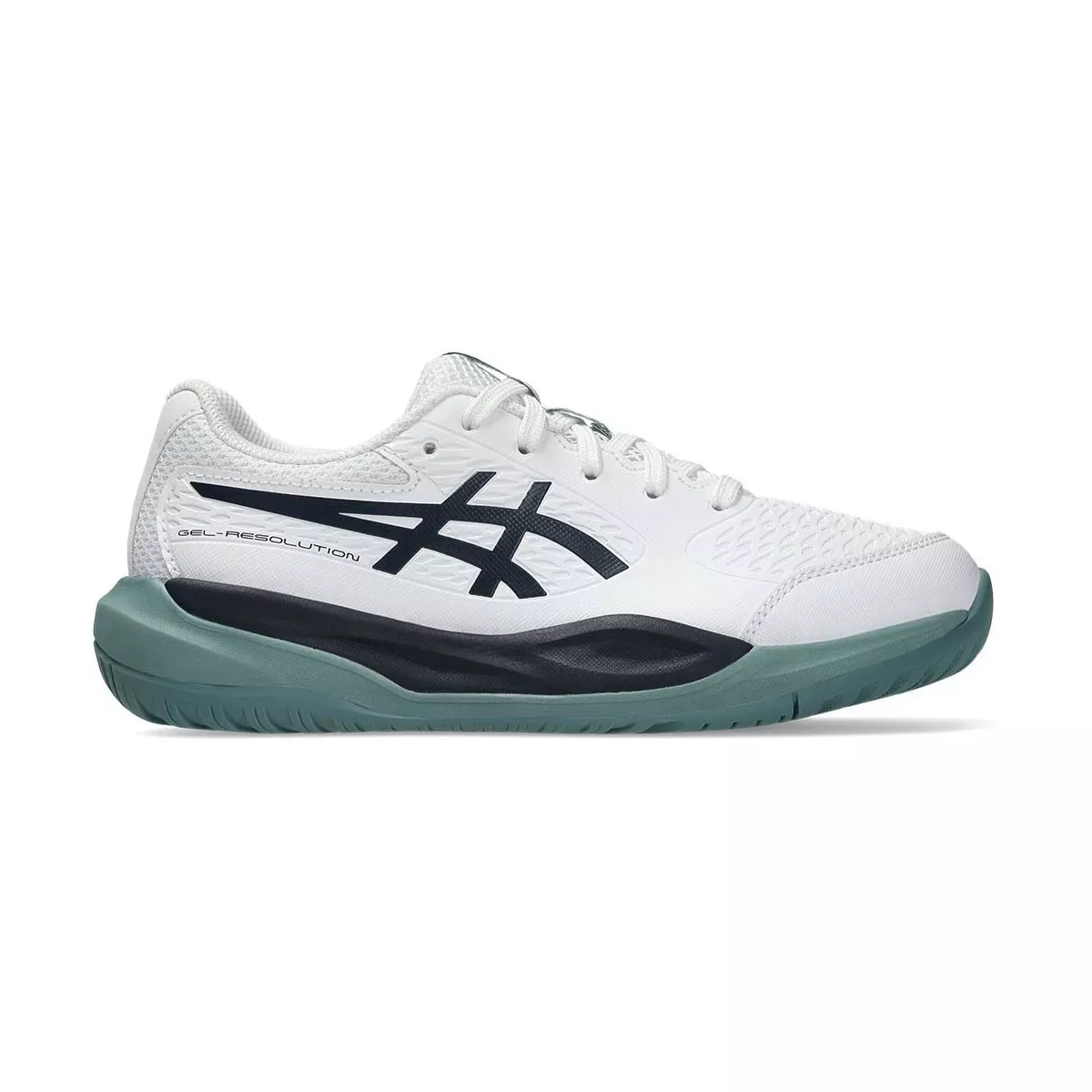 Asics Gel Resolution X GS Tennisschuhe Junior Wei&szlig; / Nachtblau