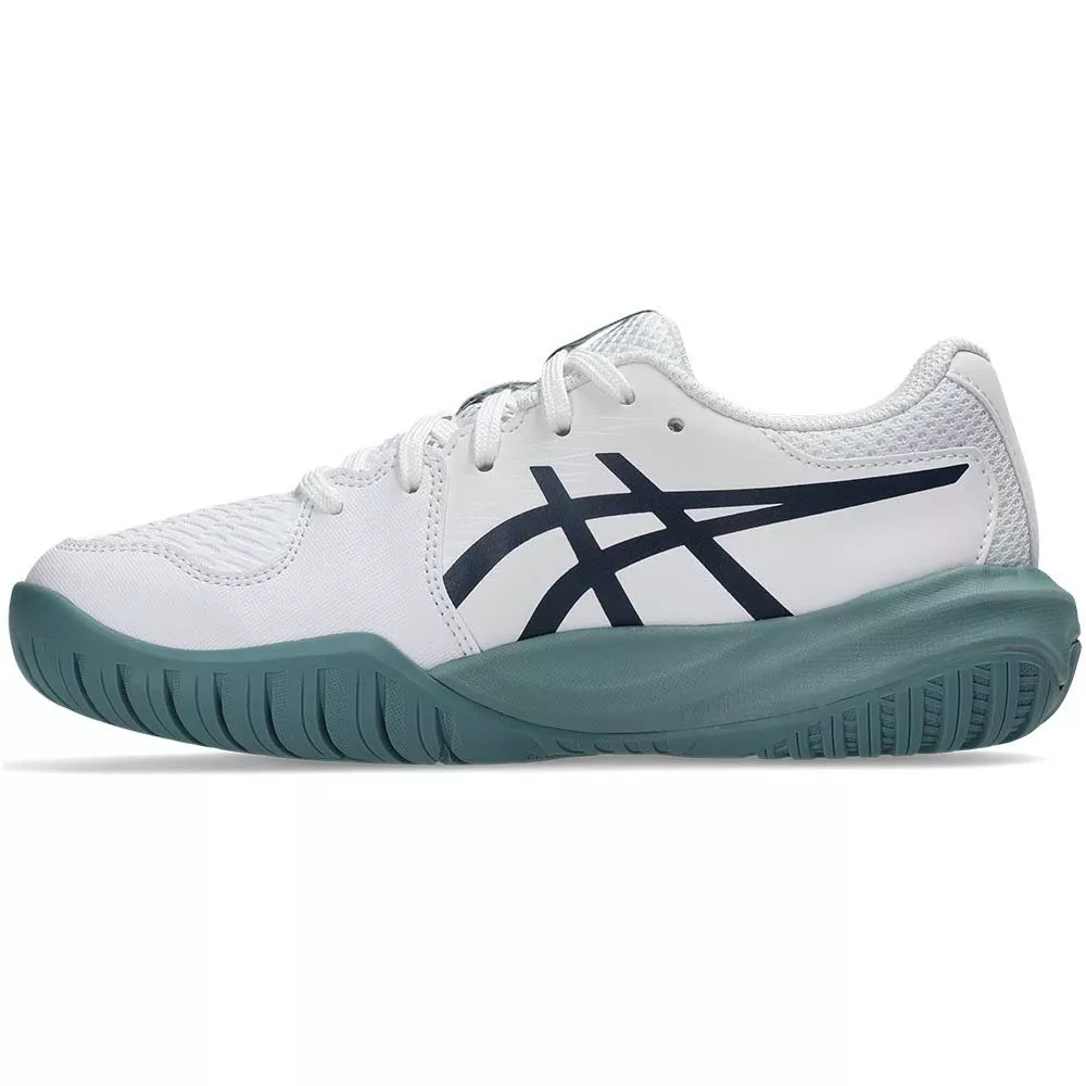 Asics Gel Resolution X GS Tennisschuhe Junior Wei&szlig; / Nachtblau