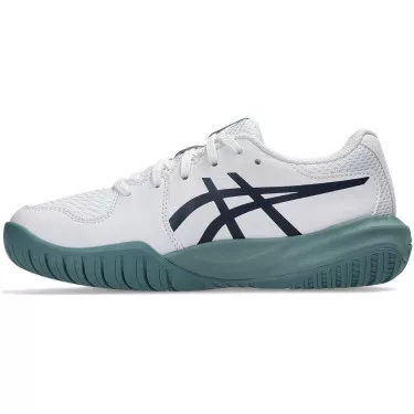 Asics Gel Resolution X GS Tennisschuhe Junior Wei&szlig; / Nachtblau
