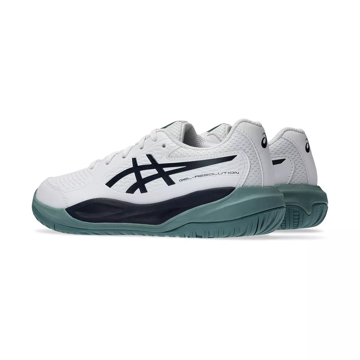 Asics Gel Resolution X GS Tennisschuhe Junior Wei&szlig; / Nachtblau