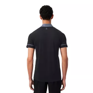 Lacoste Tennis Novak Djokovic On Court Poloshirt Schwarz / Grau