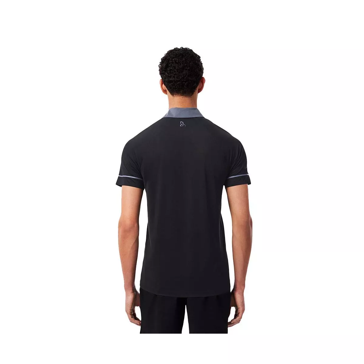 Lacoste Tennis Novak Djokovic On Court Poloshirt Schwarz / Grau