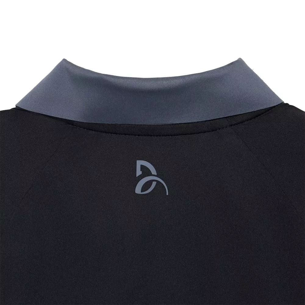 Lacoste Tennis Novak Djokovic On Court Poloshirt Schwarz / Grau