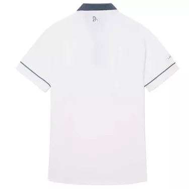 Lacoste Tennis Novak Djokovic On Court Poloshirt Wei&szlig; / Grau