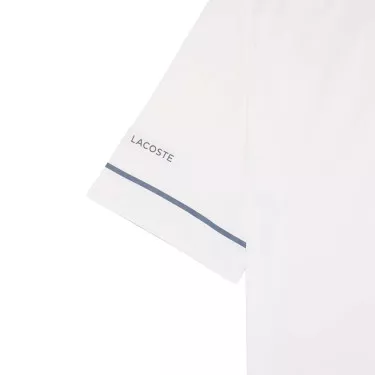 Lacoste Tennis Novak Djokovic On Court Poloshirt Wei&szlig; / Grau