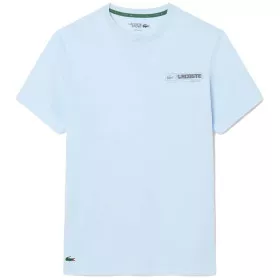 Lacoste Sport Ultra Dry T-Shirt mit Print Hellblau / Blau