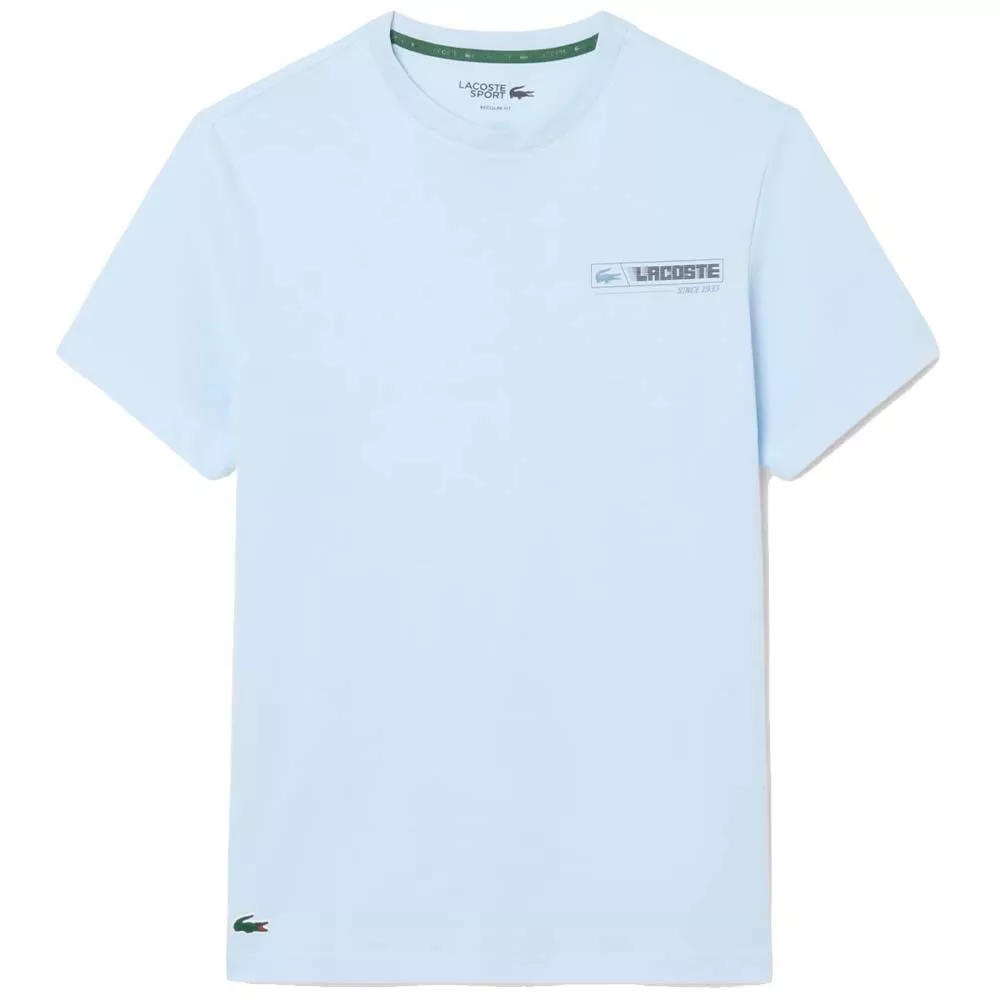 Lacoste Sport Ultra Dry T-Shirt mit Print Hellblau / Blau