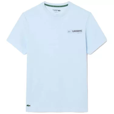 Lacoste Sport Ultra Dry T-Shirt mit Print Hellblau / Blau