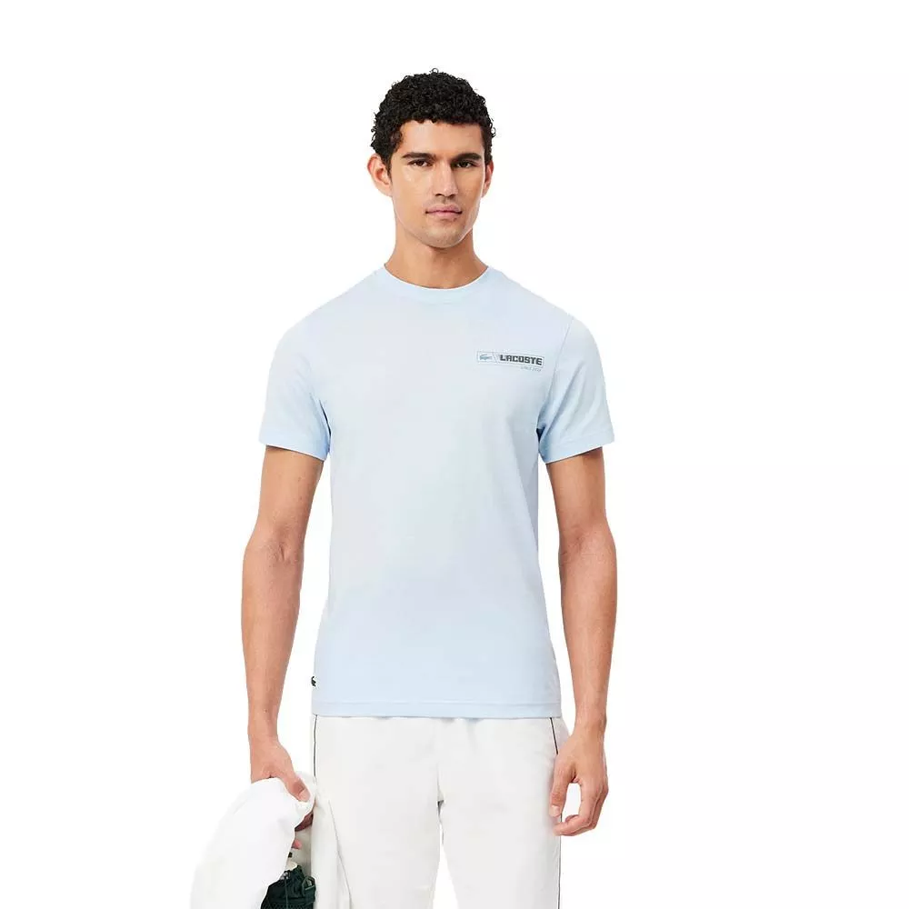 Lacoste Sport Ultra Dry T-Shirt mit Print Hellblau / Blau
