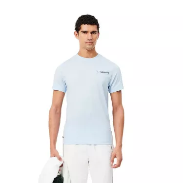 Lacoste Sport Ultra Dry T-Shirt mit Print Hellblau / Blau