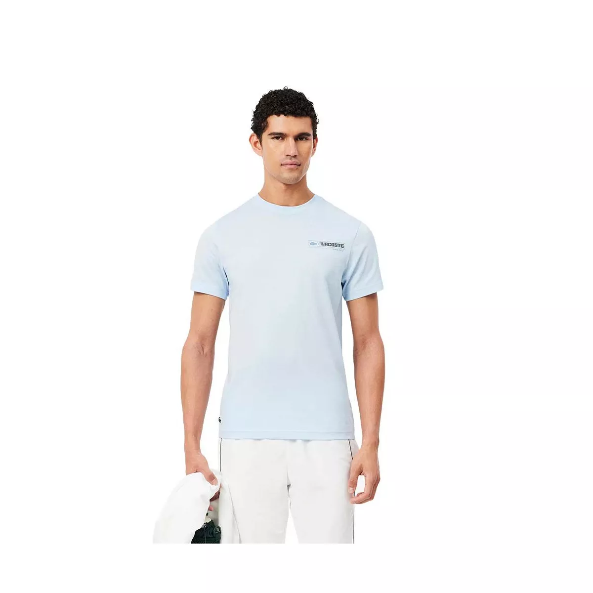 Lacoste Sport Ultra Dry T-Shirt mit Print Hellblau / Blau