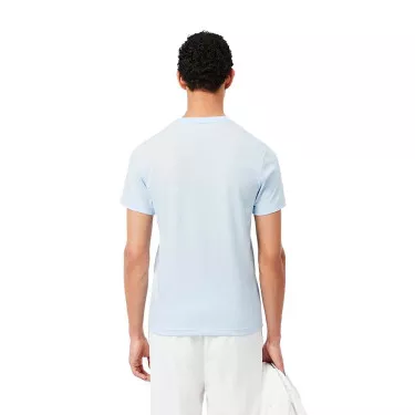 Lacoste Sport Ultra Dry T-Shirt mit Print Hellblau / Blau