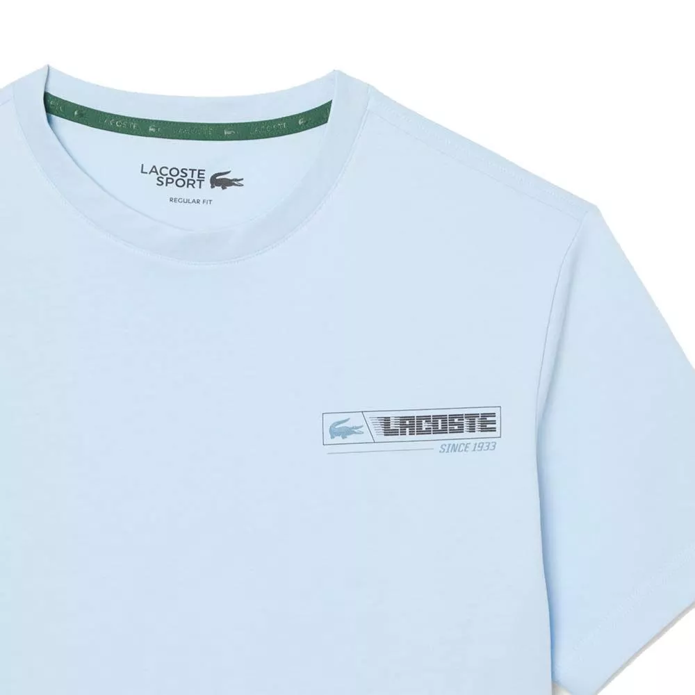 Lacoste Sport Ultra Dry T-Shirt mit Print Hellblau / Blau