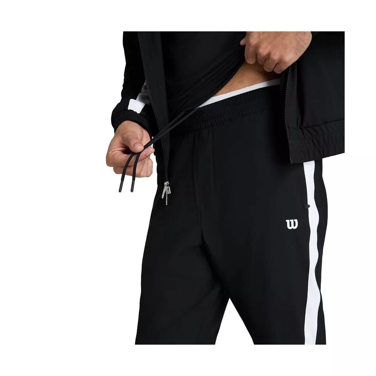 Wilson Grand Slam Jogginghose Herren Schwarz / Wei&szlig;