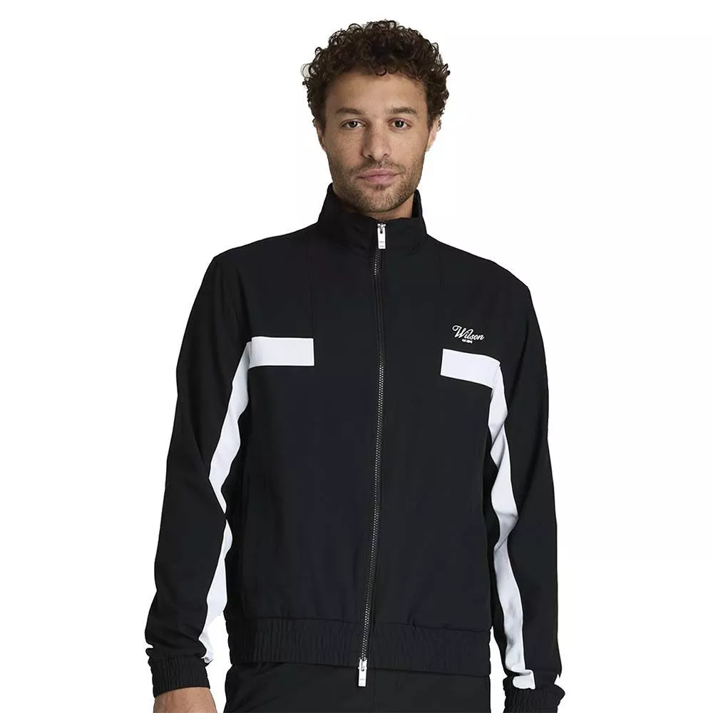 Wilson Grand Slam Jacke Herren Schwarz / Wei&szlig;