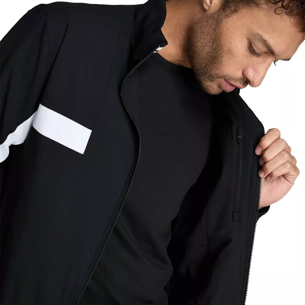 Wilson Grand Slam Jacke Herren Schwarz / Wei&szlig;