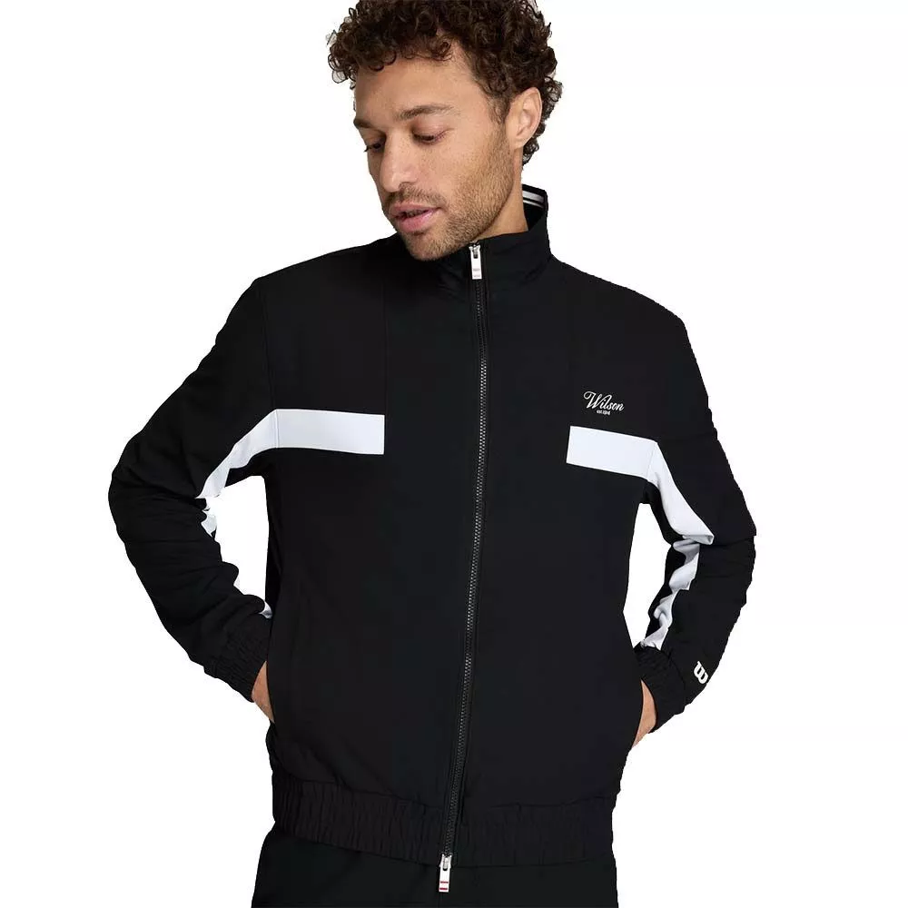 Wilson Grand Slam Jacke Herren Schwarz / Wei&szlig;