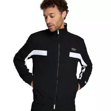 Wilson Grand Slam Jacke Herren Schwarz / Wei&szlig;