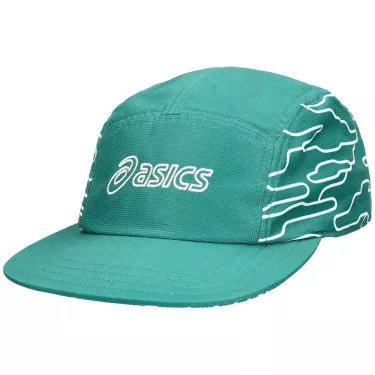 Asics Padel 5 Panel Cap Gr&uuml;n / Wei&szlig;