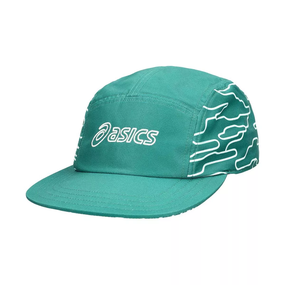 Asics Padel 5 Panel Cap Gr&uuml;n / Wei&szlig;