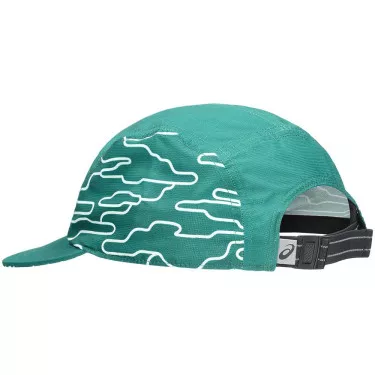 Asics Padel 5 Panel Cap Gr&uuml;n / Wei&szlig;