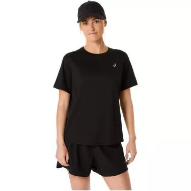 Asics Core SS T-Shirt Damen Schwarz