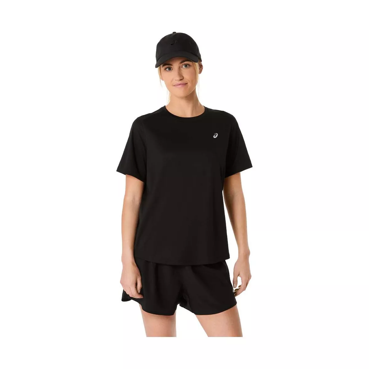 Asics Core SS T-Shirt Damen Schwarz