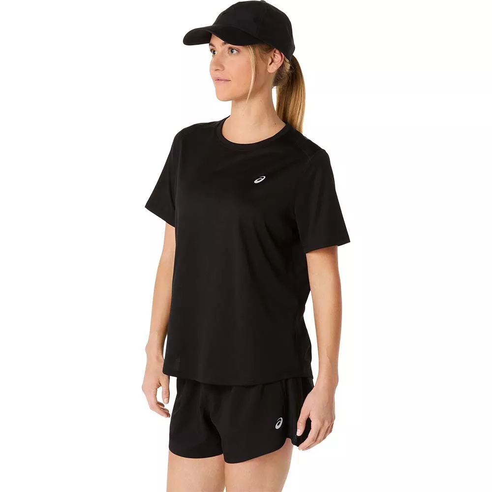Asics Core SS T-Shirt Damen Schwarz