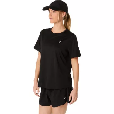 Asics Core SS T-Shirt Damen Schwarz