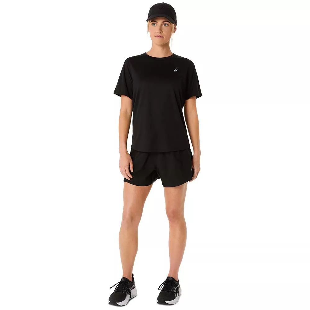 Asics Core SS T-Shirt Damen Schwarz