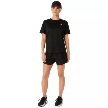 Asics Core SS T-Shirt Damen Schwarz