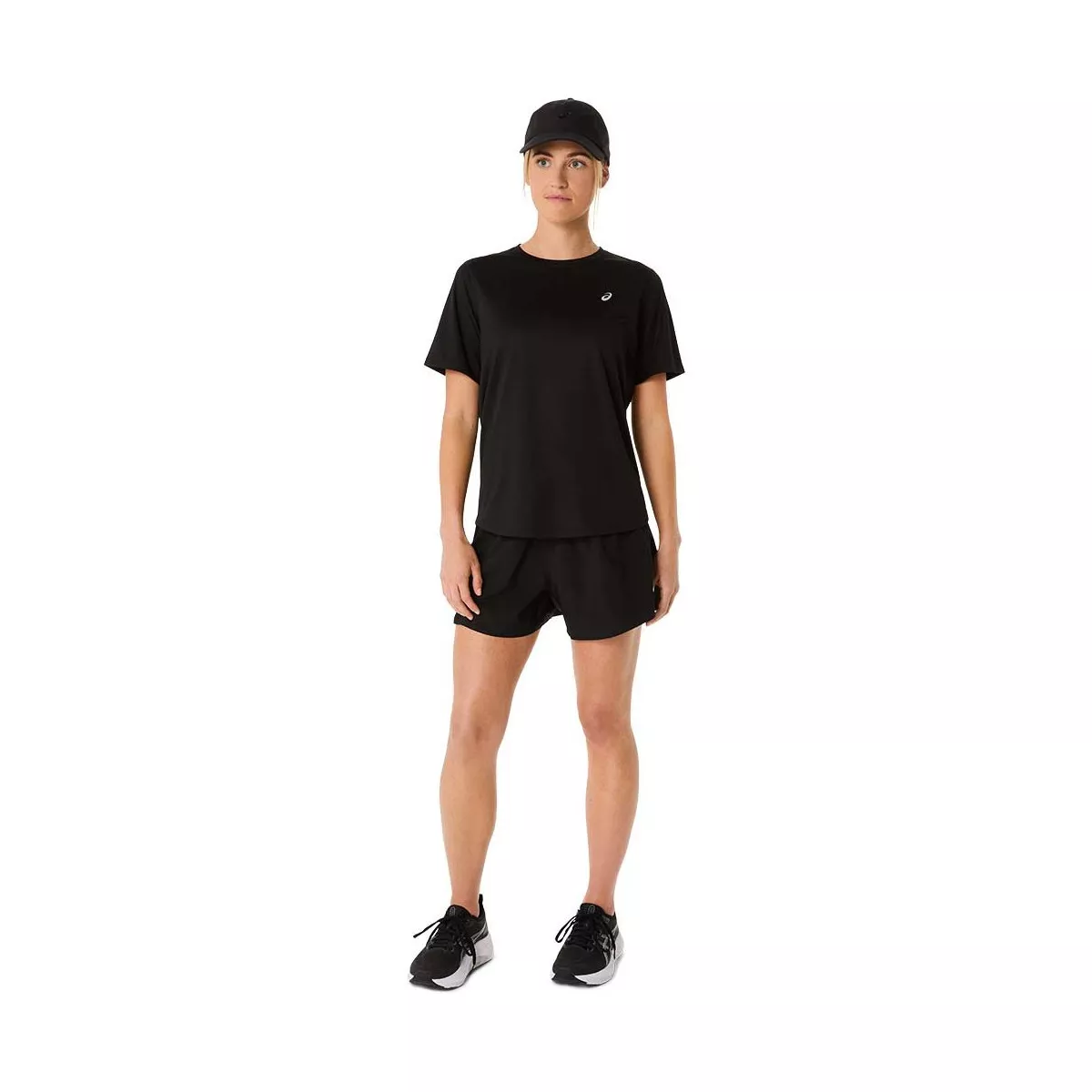 Asics Core SS T-Shirt Damen Schwarz