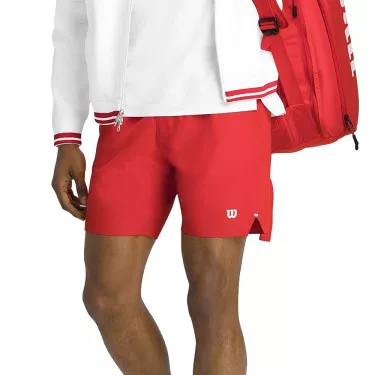 Wilson Tournament 18 cm Tennisshorts Herren Rot