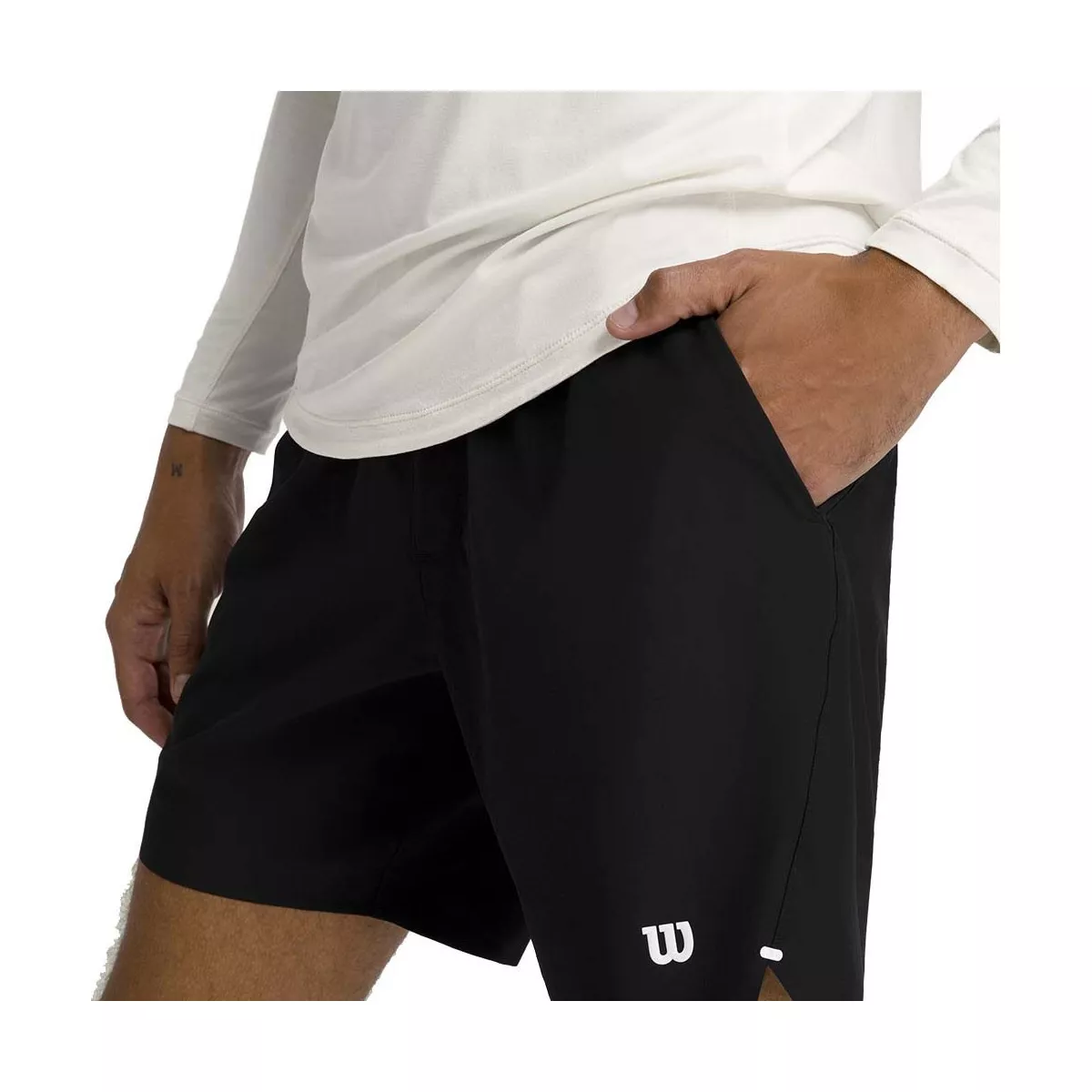 Wilson Tournament 18 cm Tennisshorts Herren Schwarz