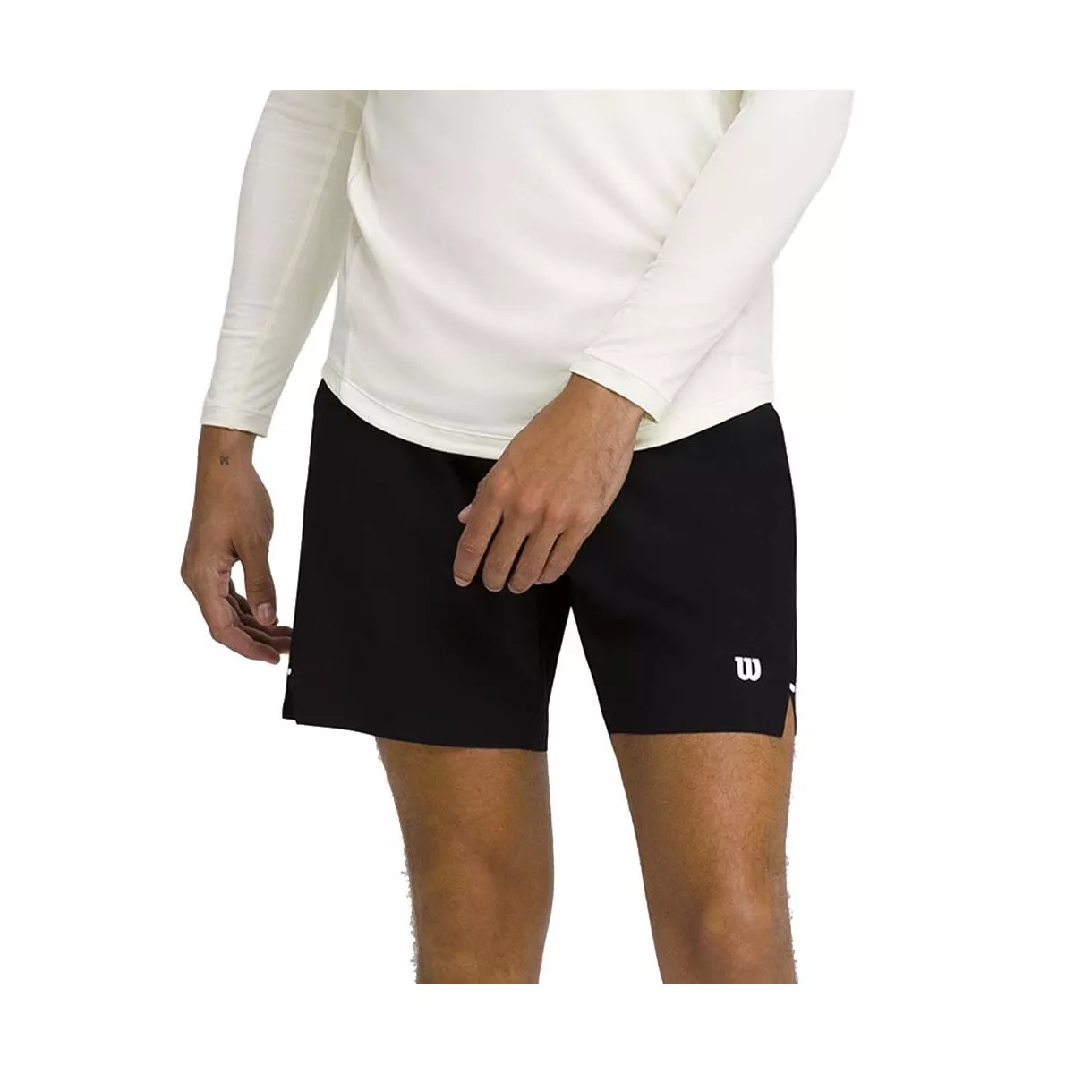 Wilson Tournament 18 cm Tennisshorts Herren Schwarz