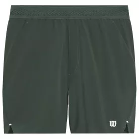 Wilson Tournament 18 cm Tennisshorts Herren Gr&uuml;n