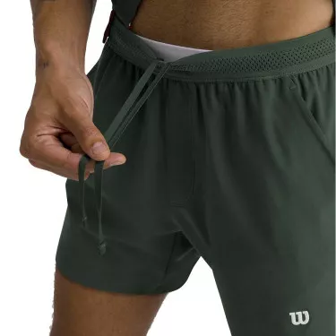 Wilson Tournament 18 cm Tennisshorts Herren Gr&uuml;n