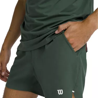 Wilson Tournament 18 cm Tennisshorts Herren Gr&uuml;n