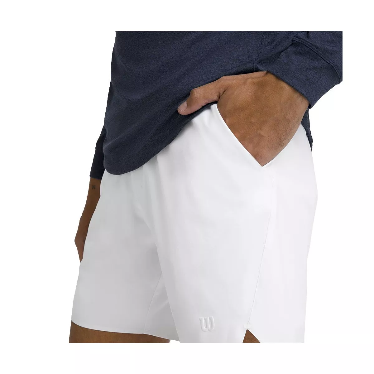 Wilson Tournament 18 cm Tennisshorts Herren Wei&szlig;