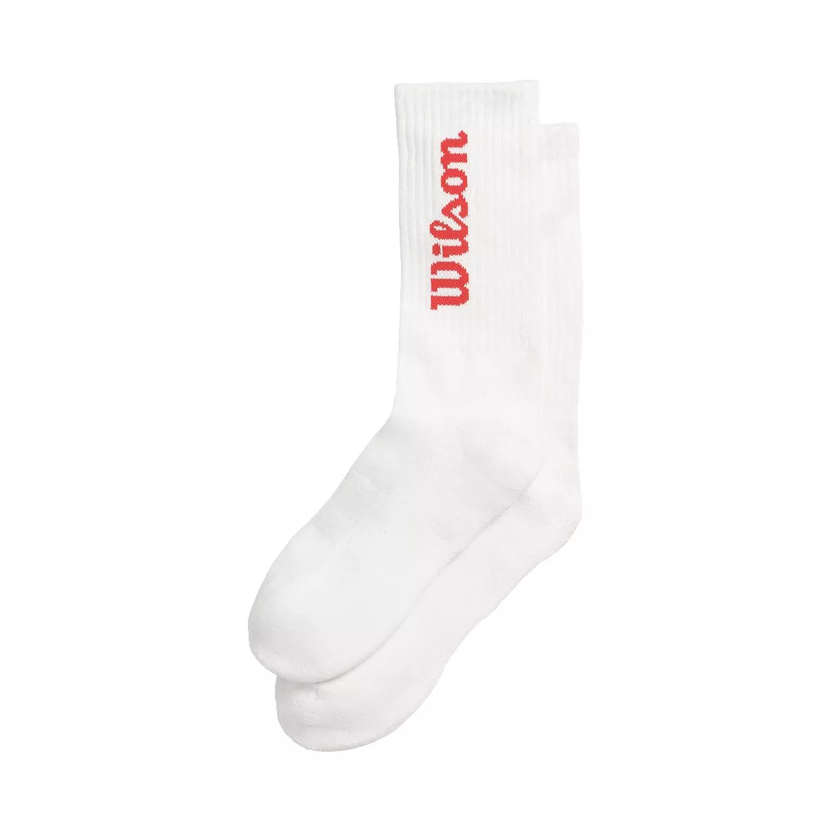 Wilson Crew Logo Socken Wei&szlig; / Rot