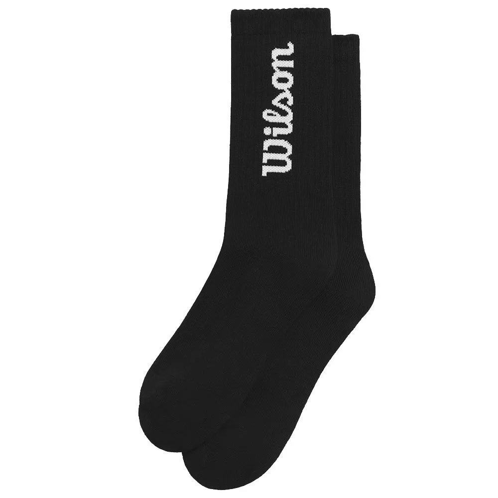Wilson Crew Logo Socken Schwarz