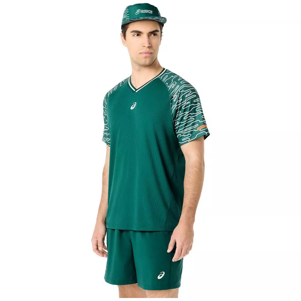 Asics Padel Court SS T-Shirt Gr&uuml;n