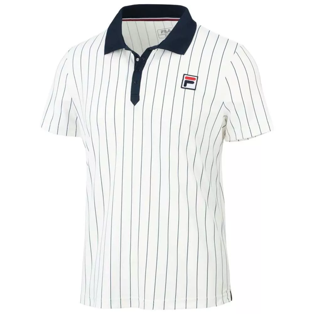 Fila Stripes Bjorn Poloshirt Wei&szlig;