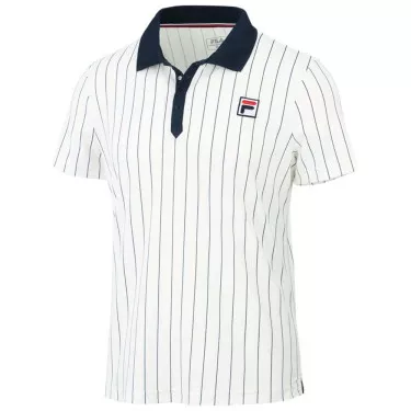Fila Stripes Bjorn Poloshirt Wei&szlig;