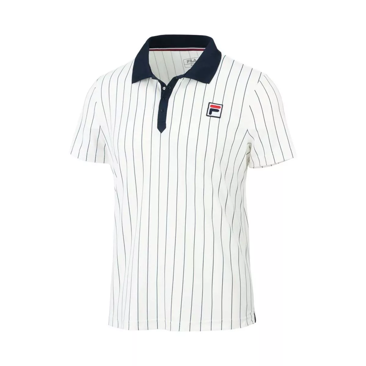 Fila Stripes Bjorn Poloshirt Wei&szlig;