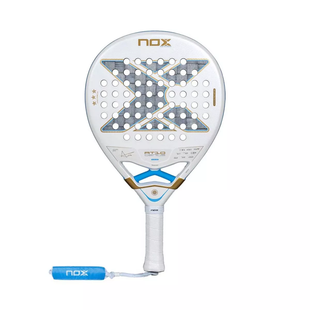Nox AT10 Genius 18K Alum Buenos Aires 2026 Padelschl&auml;ger